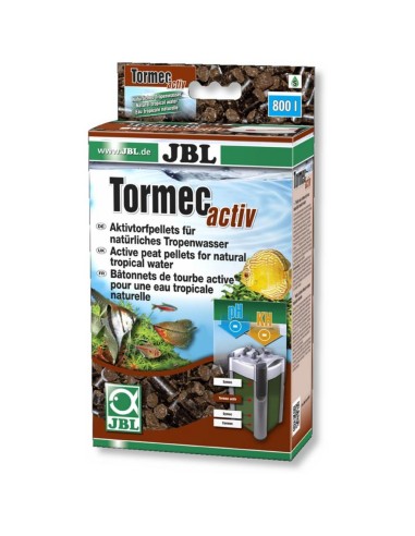 JBL TorMec activ - Pellet di torba attiva per acqua tropicale naturale- 500gr