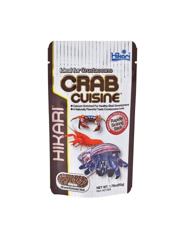 Hikari Crab Cuisine 50gr - Pellet Completo per tutti Crostacei-Paguri, Gamberetti, Granchi ed altre Specie