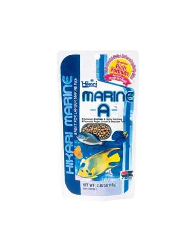 Hikari Marine A - Pellet Completo Per Pesci Marini di Media e Grande Taglia - 110gr