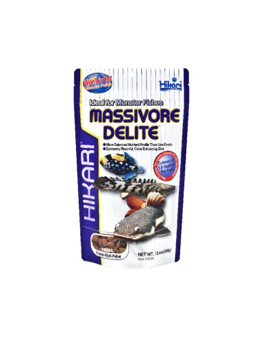 Hikari Massivore Delite 380gr - Mangime per Pesci Carnivori d' Acqua Dolce e Salata