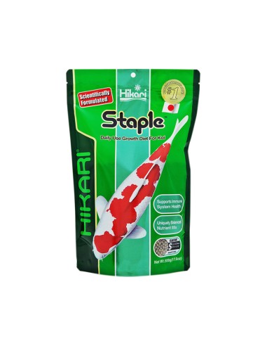 Hikari Staple Pellet 3.5-4mm 500gr - dieta giornaliera ideale per pesci rossi e avannotti di carpe Koi