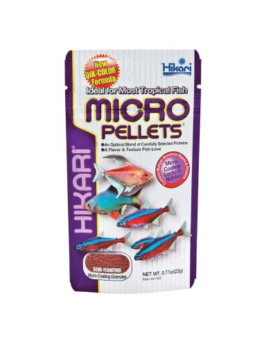 Hikari Tropical Micro Pellets - Alimento Completo in Pellet Mini per Pesci di Piccole Dimensioni