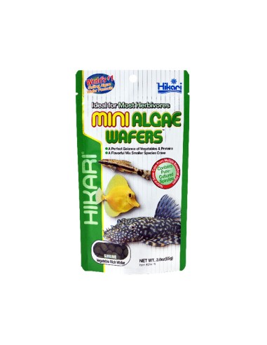 Hikari Tropical Mini Algae Wafers – mangime per Plecostomus e altri mangiatori di alghe