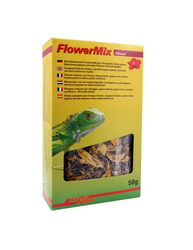 Lucky Reptile Flower Mix Hibiscus 50gr - mangime a base di fiori secchi per rettili erbivori e onnivori