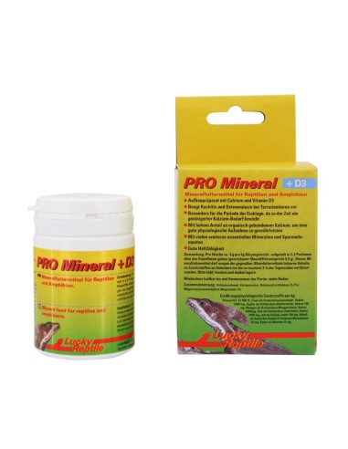 Lucky Reptile Pro Mineral+D3 60gr - integratore minerale con vitamina D3