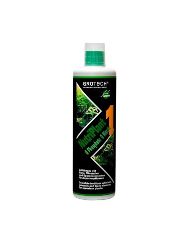 Grotech NutriPlant 1 250ml - Fertilizzante completo,con ferro,minerali ed elementi traccia per acquari con piante