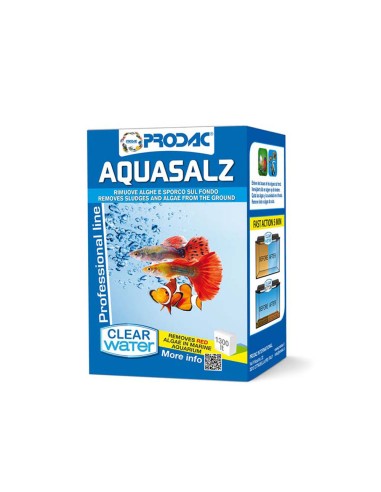 Prodac Aquasalz 75gr - Mantiene l acqua Cristallina e Favorisce la Crescita Sana di Pesci e Piante