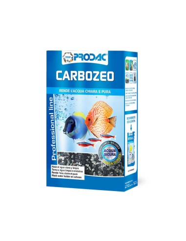 Prodac CarboZeo 700gr - Miscela al 50% di Carbone Vegetale Attivo e 50% di Zeolite per Dolce e Marino Incluso Sacchetto