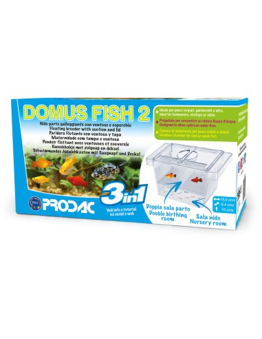 Prodac Domus Fish 2 cm20x10x10h - Sala parto con divisorio