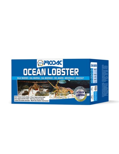 Prodac Ocean Lobster 20kg per 600 litri - sale marino specifico per Crostacei