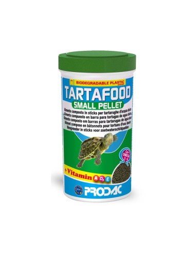 Prodac Tartafood Small Pellets - Alimento in Sticks per Piccole Tartarughe d'acqua Dolce