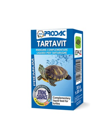 Prodac Tartavit 30ml - integratore di vitamine per tartarughe acquatiche