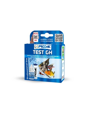 Prodac Test GH - Test per il Controllo della Durezza totale in Acqua Dolce - Utile per Circa 85 Test