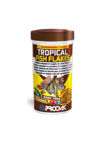 Prodac Tropical Fish Flakes - Alimento Base per Tutti i Pesci Tropicali