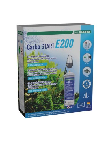 Dennerle 2972 Carbo Start E200 - Impianto CO2 con Bombola non Ricaricabile da 500gr