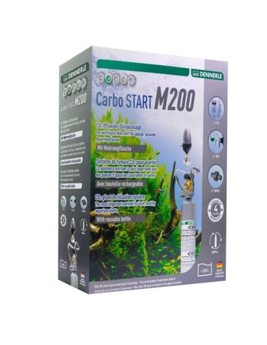 Dennerle 3074 Carbo Start M200 - Impianto CO2 con Bombola Ricaricabile da 500gr