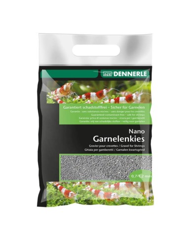 Dennerle Nano Garnelemkies – Ghiaia per gamberetti - Confezione 2 kg Granulometria 07 - 1,2mm