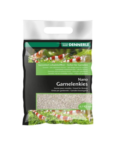 Dennerle Nano Garnelemkies – Ghiaia per gamberetti - Confezione 2 kg Granulometria 07 - 1,2mm