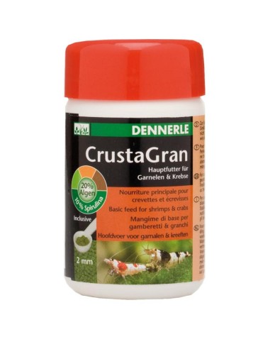 Dennerle 5918 Crusta Gran 100ml ( Alimento Completo Per Gambereretti e Granchi Granulometria 2mm)