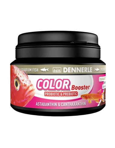 Dennerle Color Booster 100ml/45gr - alimento con 1000ppm di Astaxantina per tutti i pesci tropicali granulometria 0,5 mm