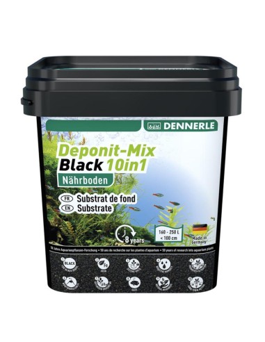 Dennerle Deponit Mix Black 10in1 - fondo fertile per acquari