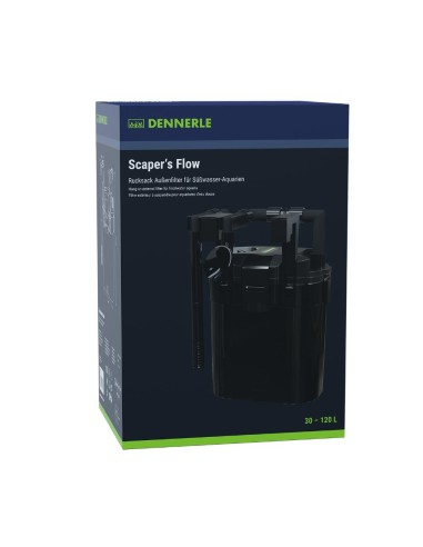 Dennerle Scaper's Flow Black - filtro esterno con aggancio bordo vasca per acquari da 30 a 120L