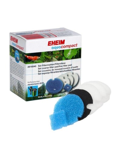 Eheim 2616040 Set Di Pad Filtranti Per Filtro Aquacompact 40/60