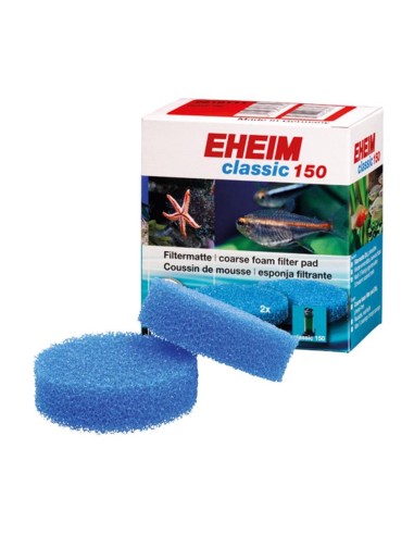 Eheim 2616111 Spugne Filtranti (2 Blu) Per Filtro Esterno Classic 2211