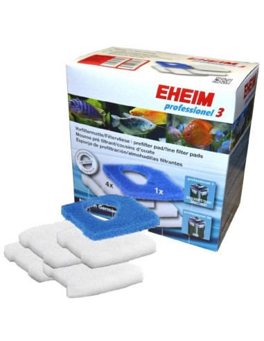 EHEIM 2616710 Ricambio Spugne per Filtri Professionel III 2071/2073/2074/2075 (quattro bianche una blue)