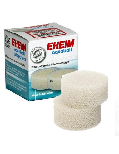 Eheim 2618060 Ricambio Spugna Fine per Filtri Interni Biopower 160/200/240 e Aquaball 45 - 2 Pezzi