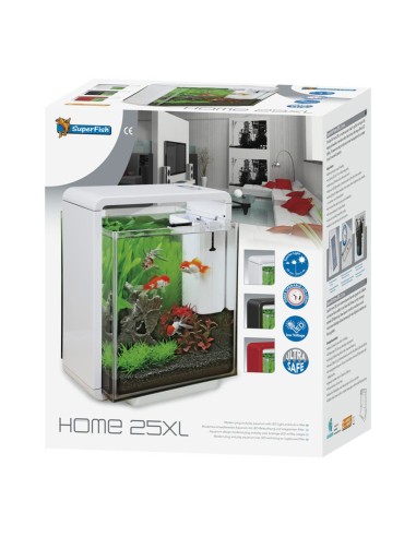 SuperFish Home 25XL cm33,5x25x42,5h - Acquario con Illuminazione a LED