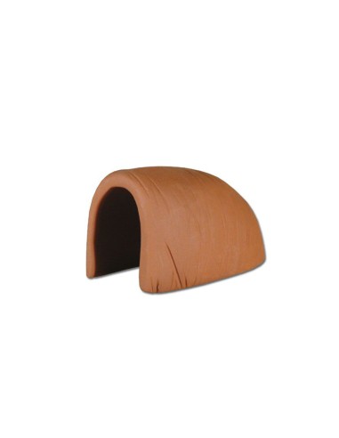 AquariumLine Decor Arredo in Terracotta Codice 26254 – Grotta per gamberetti e gamberi - Misure 12x8,5x7,5Hcm