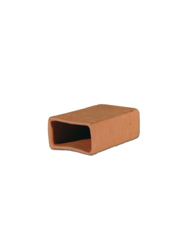 AquariumLine Decor Arredo in Terracotta – Grotta Quadrata per gamberetti e gamberi - Misure 10x6x4H cm