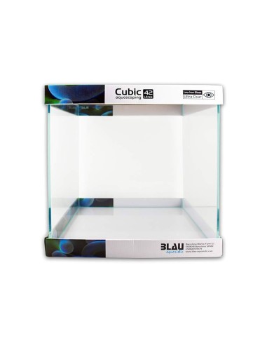 Blau Aquaristic Cubic Aquascaping 42L - vasca in extra chiaro cm35x35x35