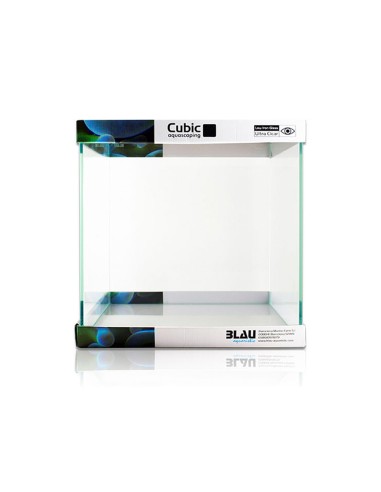 Blau Aquaristic Cubic Aquascaping 64L - vasca in extra chiaro cm40x40x40