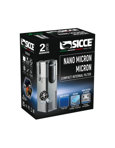 Sicce Micron 300 L/h - Mini Filtro Interno per Acquari