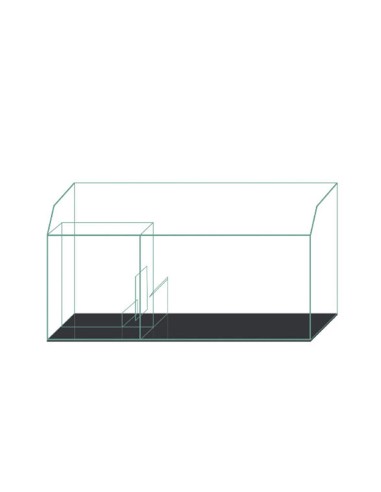 Blau Aquaristic Ready Sump 100 - sump in vetro a scomparti 150L cm100x40x40/50h