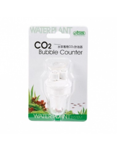 Ista CO2 Bubble Counter - contabolle di co2 in acrilico con attacco a ventosa