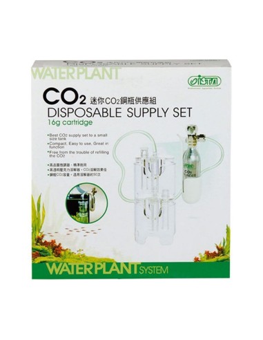 Ista CO2 Disposable Supply Set 16gr - impianto co2 per nano acquari completo di riduttore di pressione e diffusore