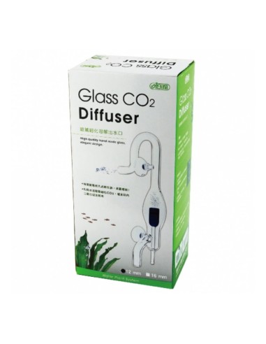 Ista Glass CO2 Diffuser 16/22mm - set mandata in vetro con micronizzatore incorporato per filtri esterni