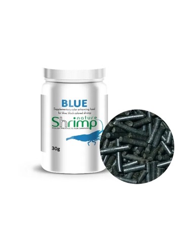 Shrimp Nature Blue 30gr - alimento per intensificare la colorazione blue dei gamberetti