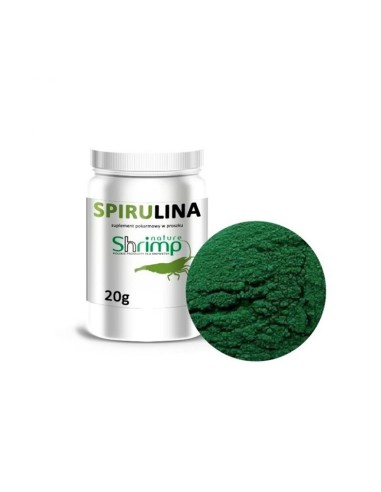 Shrimp Nature Spirulina 20gr - alimento in polvere a base di alga Spirulina per gamberetti