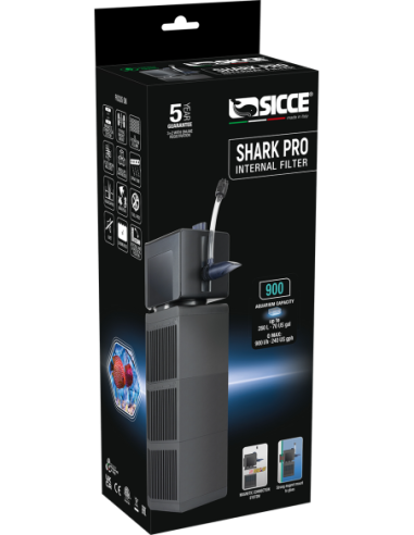 Sicce Shark PRO 900 - Filtro Interno Modulare con supporto magnetico