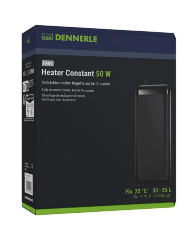 Dennerle Heater Constant 50w - riscaldatore elettronico interno per acquari fino a 50L