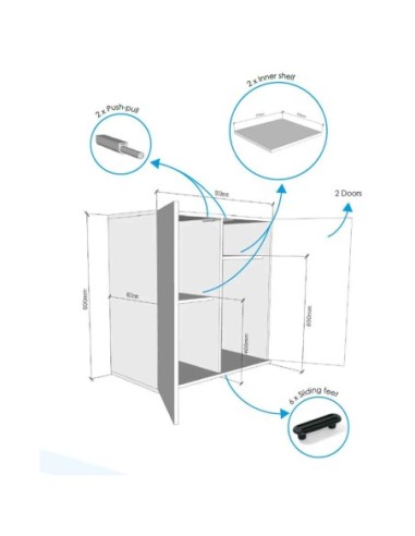 Askoll Opera Stand 150 Steel - supporto per acquario