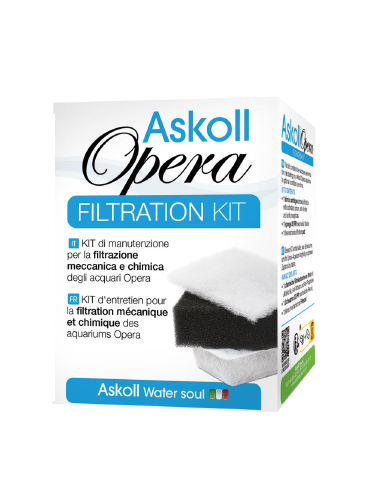 Askoll Opera Filtration Kit - kit di manutenzione per acquari Opera