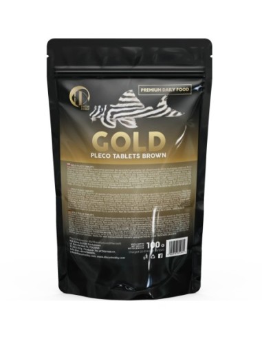 DiscusHobby Gold Pleco Tablets Brown 250ml/100g - pastiglie affondanti per pesci carnivori da fondo