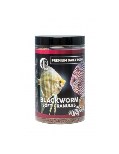 DiscusHobby BlackWorm Granules 400ml/200g - mangime proteico per pesci d'acqua dolce