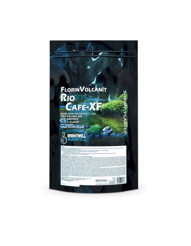 Brightwell Aquatics Florin Volcanit Rio Cafè XF 2,4L - substrato di origine vulcanica per acquari piantumati granulmetria 1mm