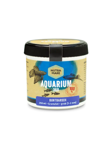 Nutramare Aquarium360 Buntbarsch Ø1-2mm 250ml - granulato Premium per pesci d'acqua dolce